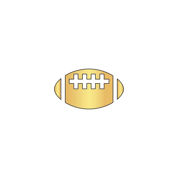 Simbolo del computer palla da rugby — Vettoriale Stock