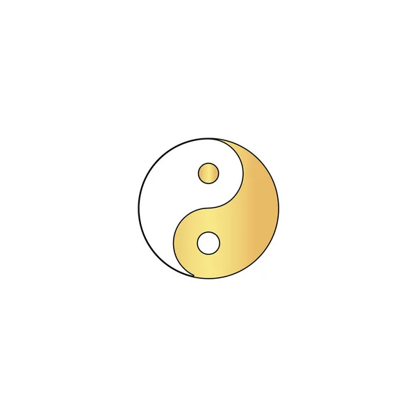 Ying yang computer symbol — Stock Vector