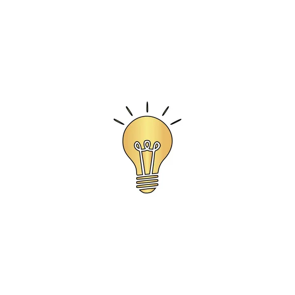 Computersymbol Lampe — Stockvektor