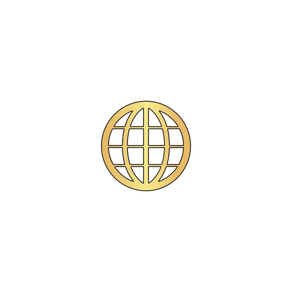 Earth Globe computer symbool — Stockvector