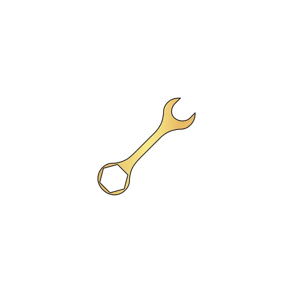 Wrench computer symbol — Stock Vector