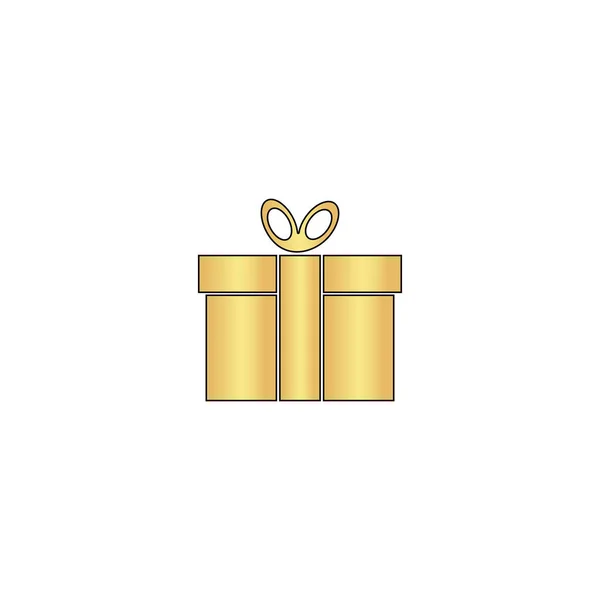 Gift box computer symbol — Stock Vector