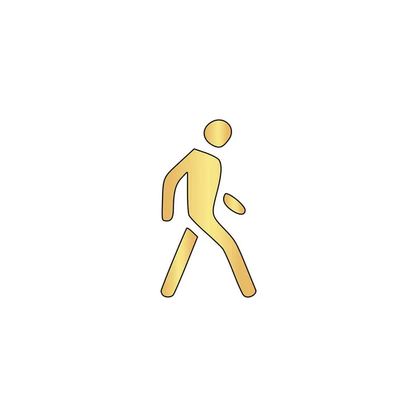 Yürüyüş adam bilgisayar simgesi — Stok Vektör