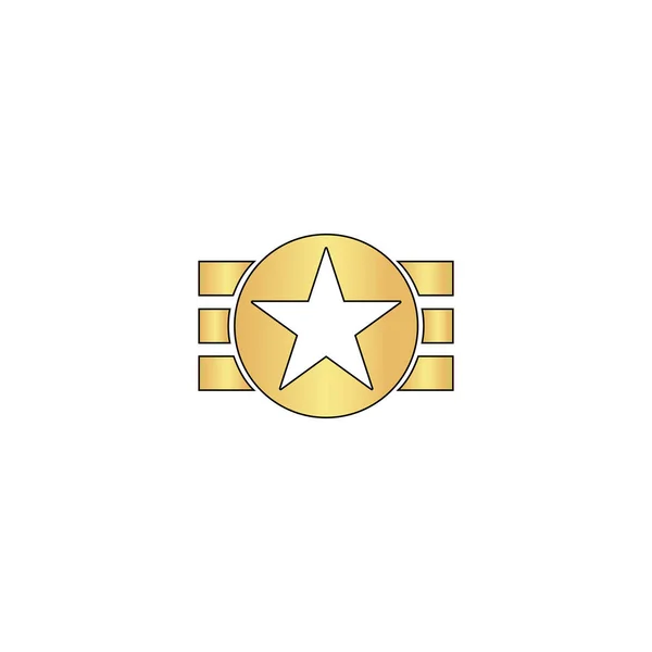 Estrela de fita símbolo de computador — Vetor de Stock