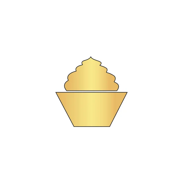 Cupcake ordinateur symbole — Image vectorielle