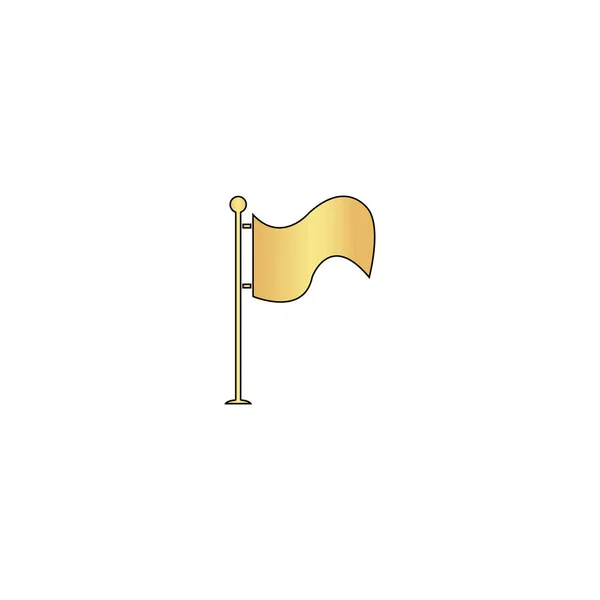 Symbole de l'ordinateur du drapeau — Image vectorielle