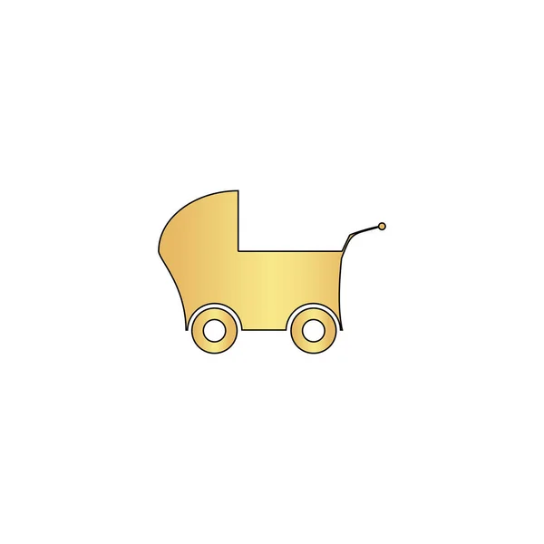 Baby wózek komputer symbol — Wektor stockowy
