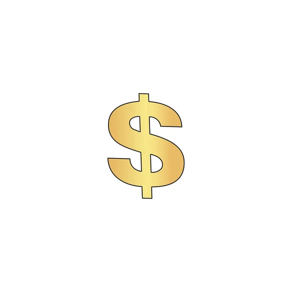 Dollar symbole informatique — Image vectorielle