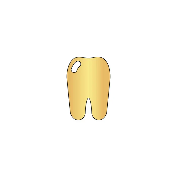 Símbolo de computadora dental — Vector de stock