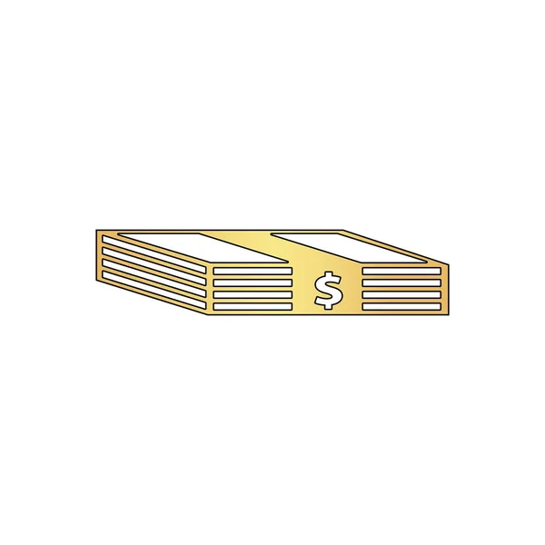 ドル コンピューターのシンボルのバンドル — ストックベクタ