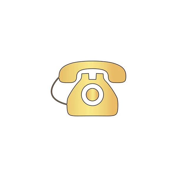 Viejo símbolo del ordenador del teléfono — Vector de stock