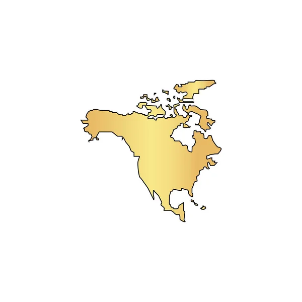 Kuzey Amerika bilgisayar simgesi — Stok Vektör