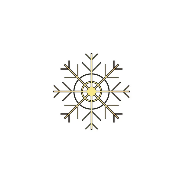 Flocon de neige ordinateur symbole — Image vectorielle