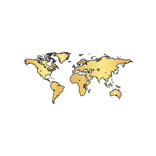 Världen karta dator symbol — Stock vektor