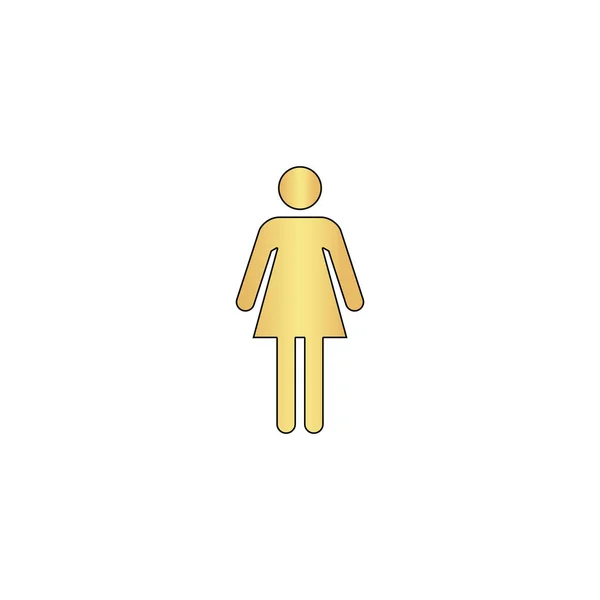 Mujer símbolo del ordenador — Vector de stock
