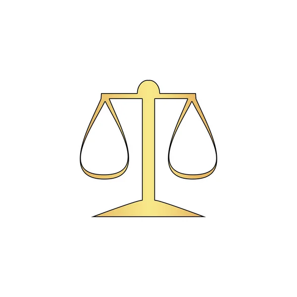 Justice scale computer symbol — Stock Vector