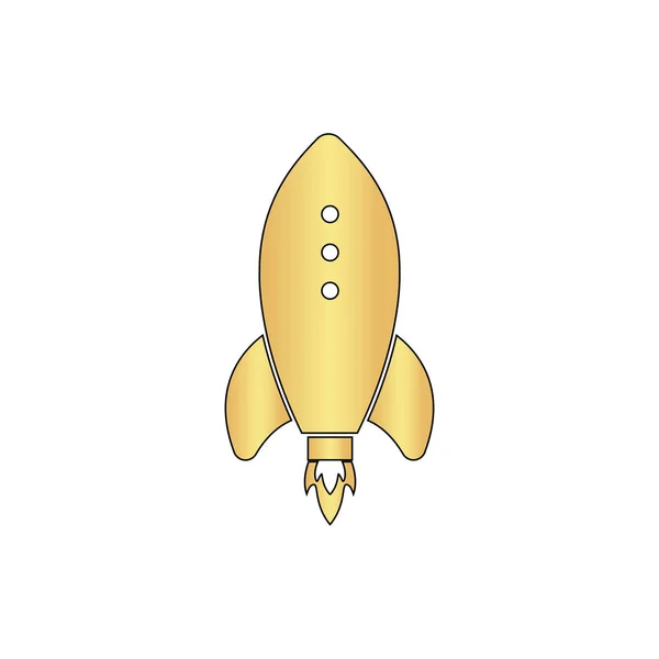 Raketa počítače symbol — Stockový vektor