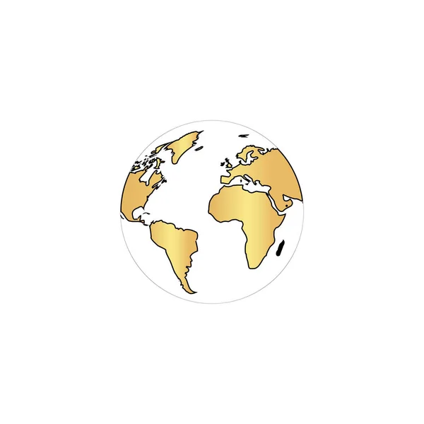 Globe jorden datorn symbol — Stock vektor
