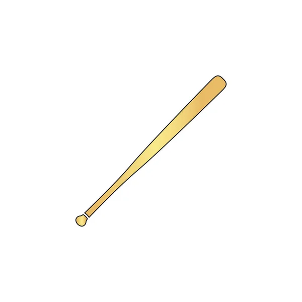 Baseball bat dator symbol — Stock vektor