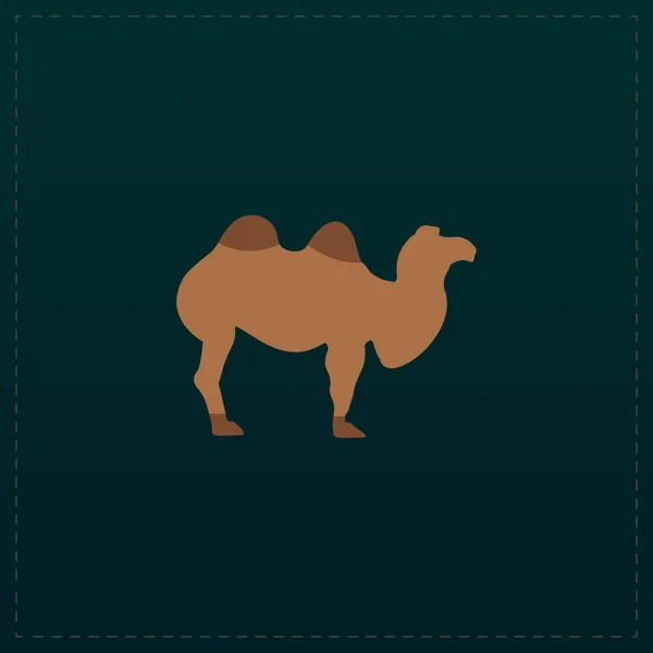 Icône plate chameau — Image vectorielle