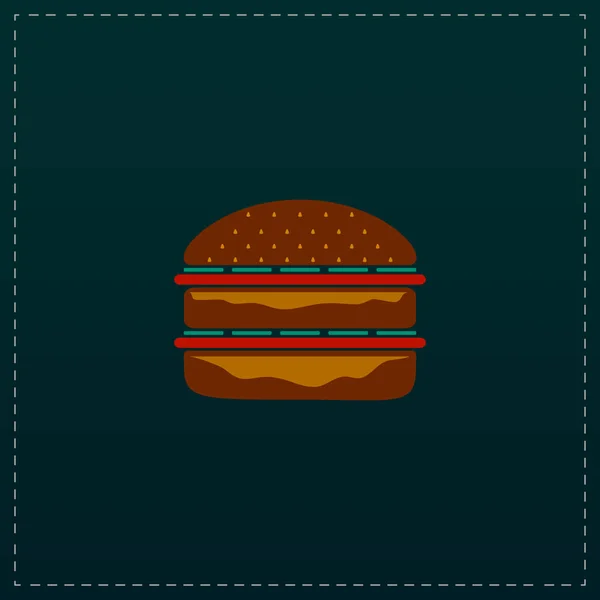 Hamburger web pictogram — Stockvector