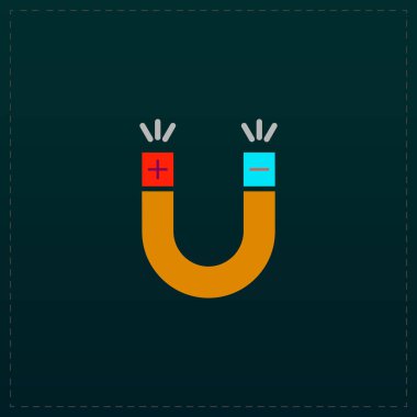 mıknatıs düz simgesi