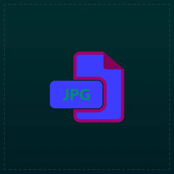 Icono de extensión de archivo de imagen JPG . — Vector de stock