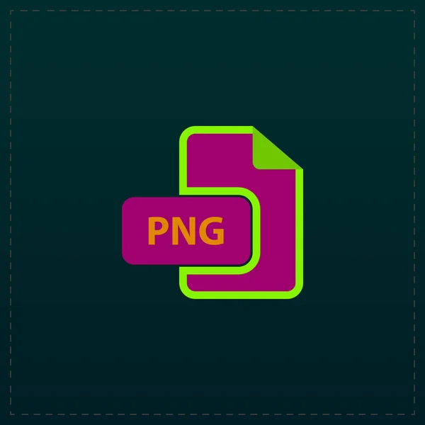 Png-Bild-DateierweiterungSsymbol. — Stockvektor