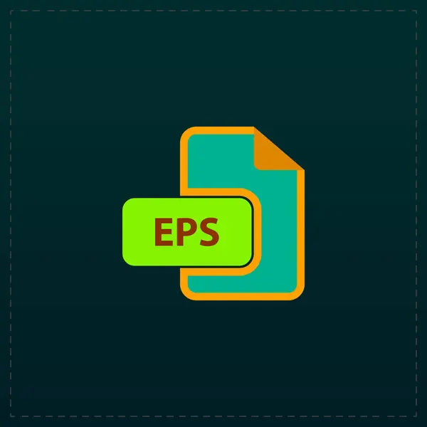 EPS vector file extension icon. — Stock Vector