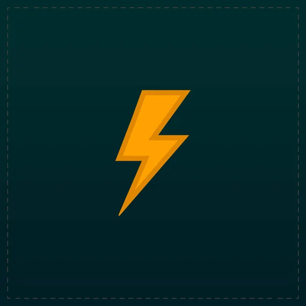 Bolt flat ikonen — Stock vektor