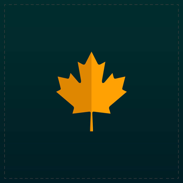 maple leaf flat icon