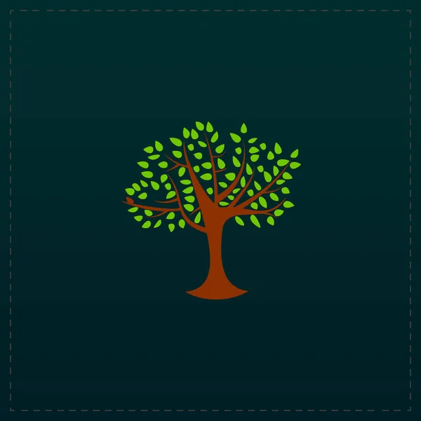 Árbol simple decorativo — Vector de stock