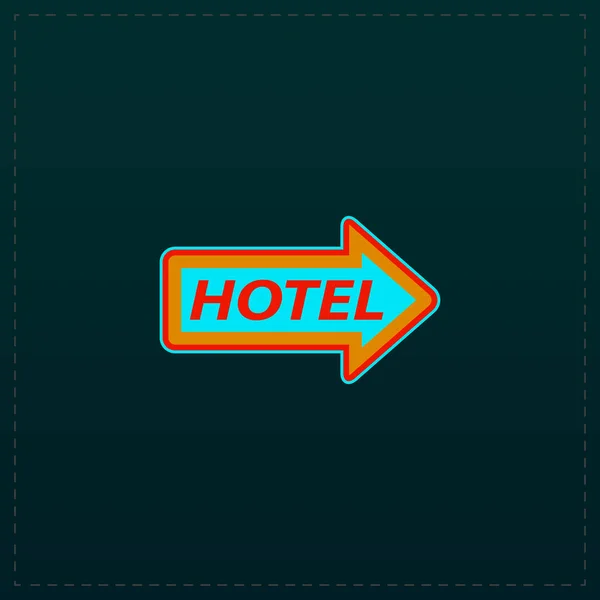 Vector de cartel de motel — Vector de stock
