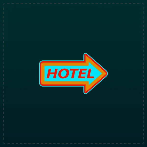 Motel signboard vector — Stock Vector