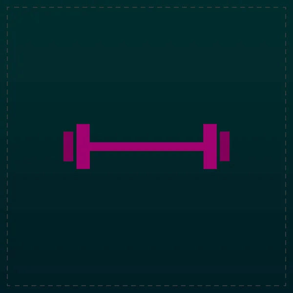 Barbell - Icône unique — Image vectorielle