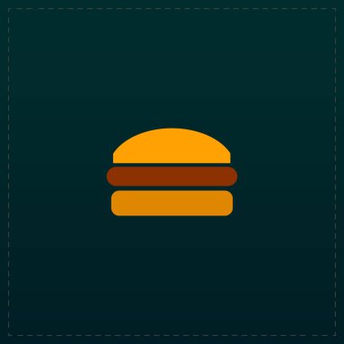 Burger düz simgesi