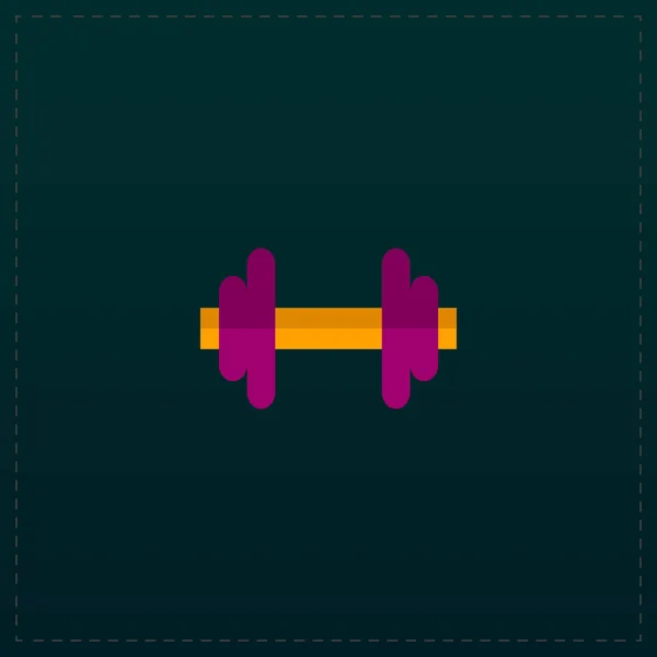 Dumbbell vector pictogram — Stockvector