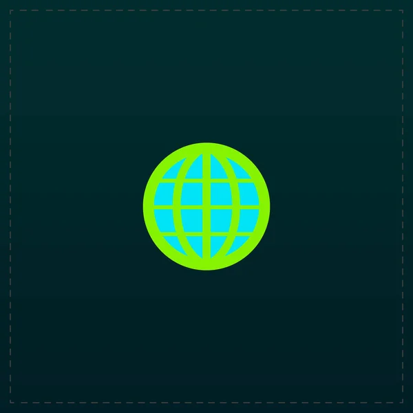 Эмблема Земного Глобуса. Вектор — стоковый вектор