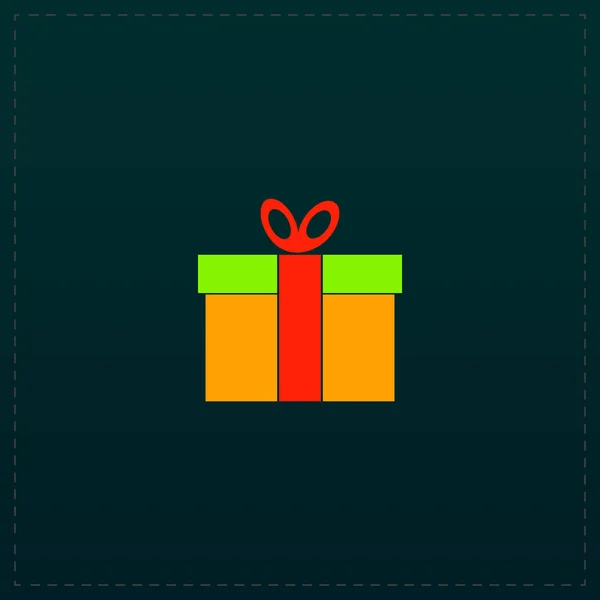 Icono de vector caja de regalo — Vector de stock