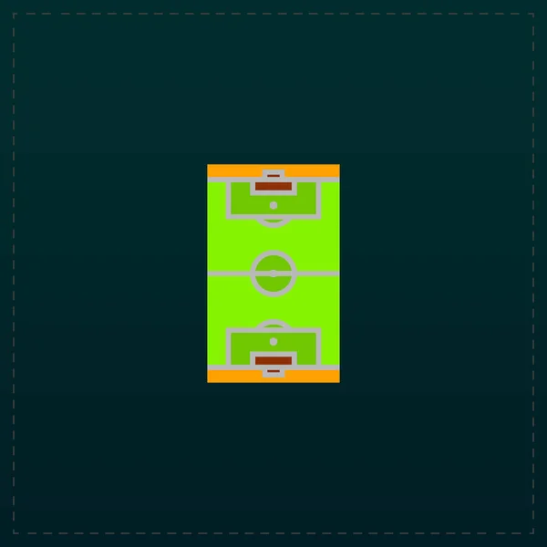 Icona del campo di calcio. Vettore EPS 10 . — Vettoriale Stock