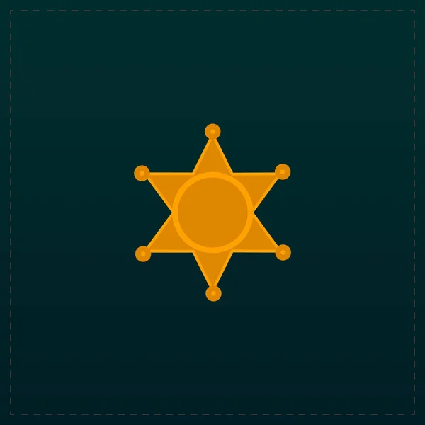 Шериф значок зірочки — стоковий вектор