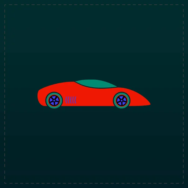 Silhouette de voiture de sport pour les sports de course — Image vectorielle