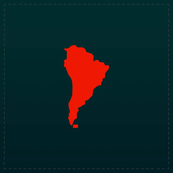 Mapa Jižní Ameriky — Stockový vektor