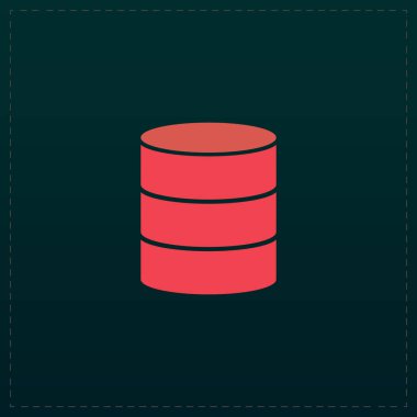 veritabanı düz simgesi