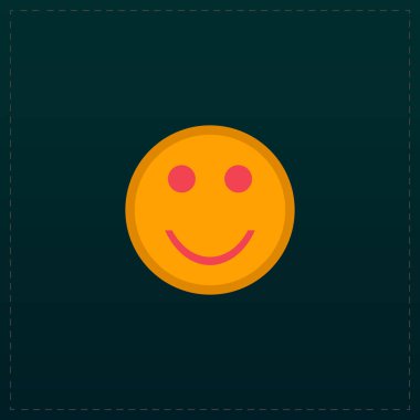 gülümseme düz simgesi