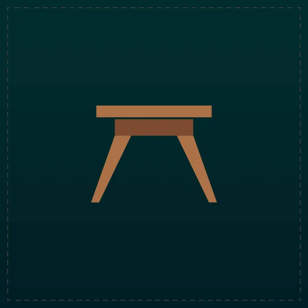 Небольшой значок стола, знак и кнопка — стоковый вектор