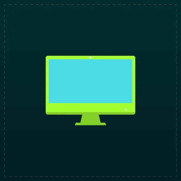 Számítógép Megjelenítõ ikonra. Monitor simbol — Stock Vector