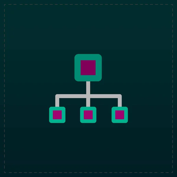 Network block diagram — Stock Vector