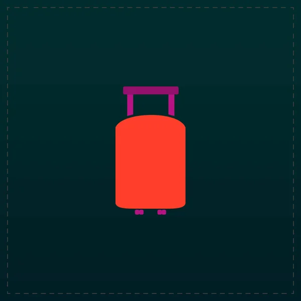 旅行手提箱平面图标 — 图库矢量图片