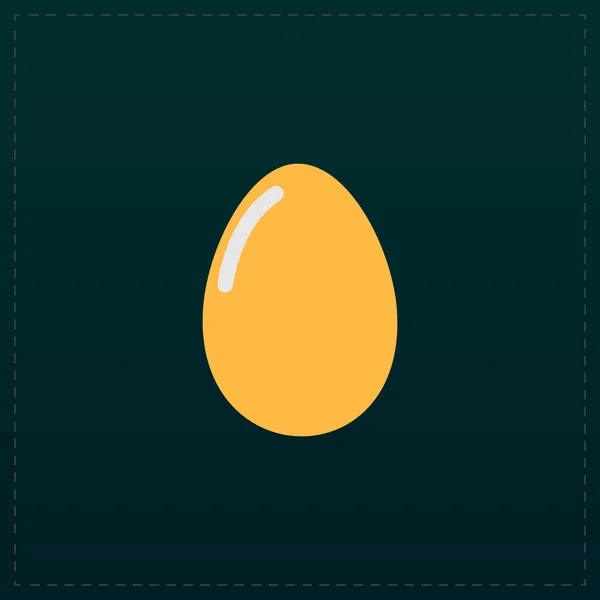 Icono del huevo del vector. Eps10. Fácil de editar — Vector de stock